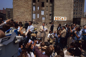 Ronald Reagan visita il Bronx