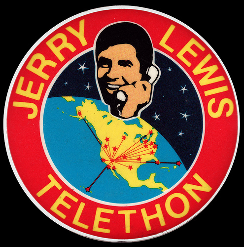 Immagine promozionale del telethon condotto da Jerry Lewis