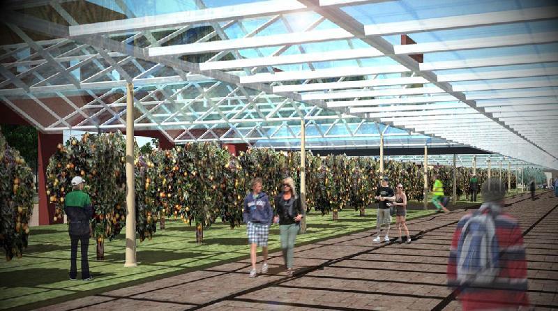 Ricostruzione in 3d del futuro parco agroalimentare