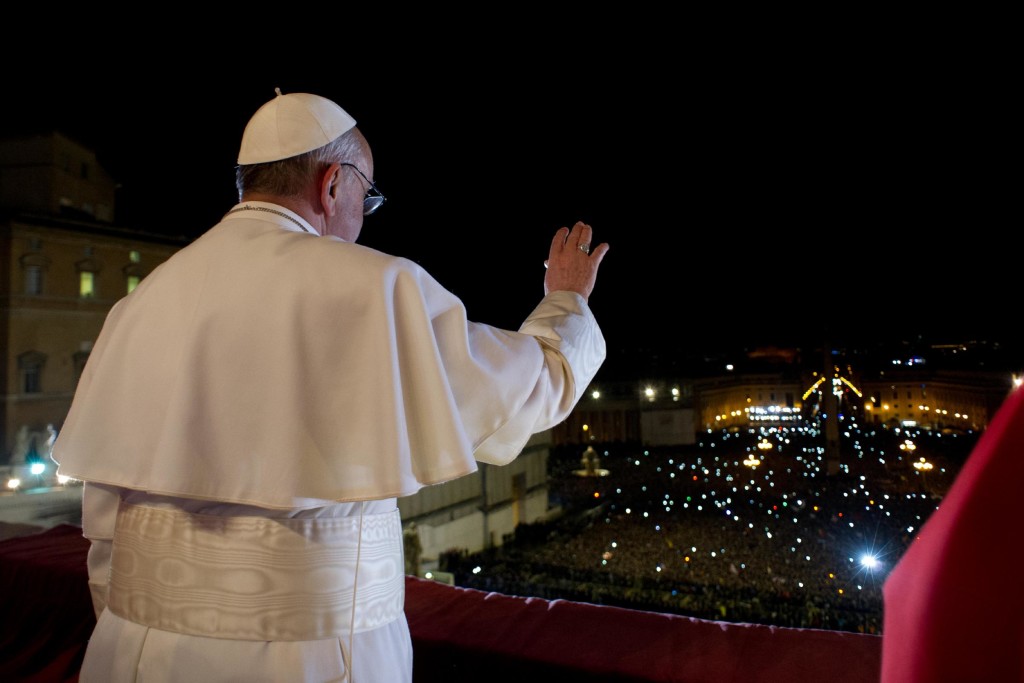 Il nuovo Papa Jorge Mario Bergoglio con il nome di Francesco I