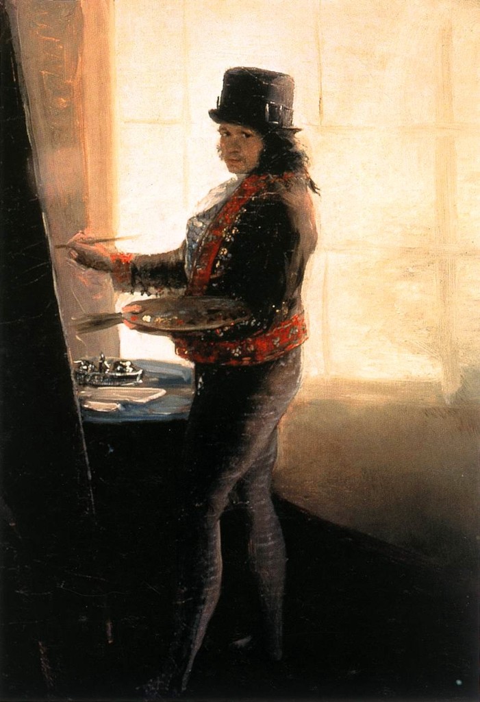 Francisco Goya, Autoritratto nello studio, 1793-95.