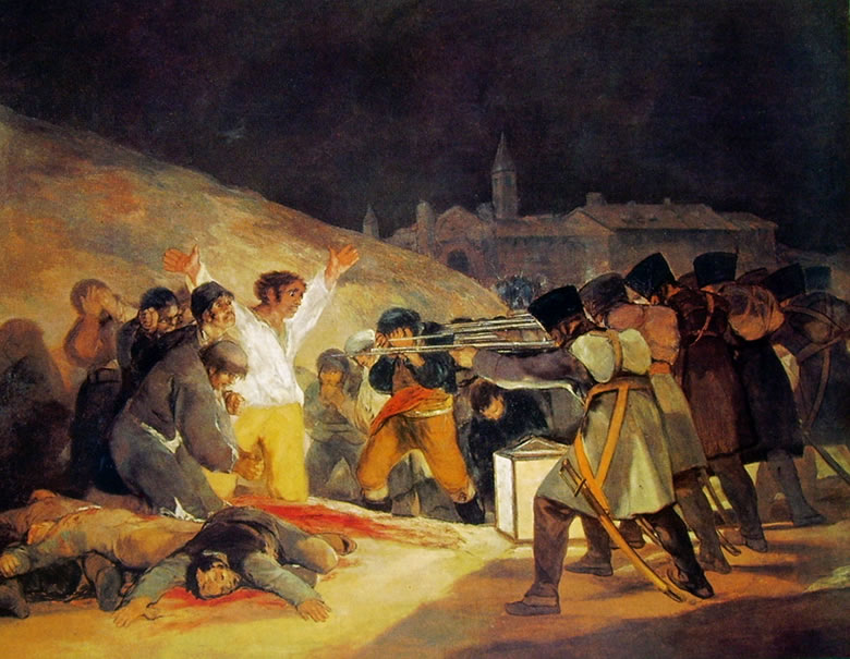 Francisco Goya, Le fucilazioni del 3 maggio, 1814.