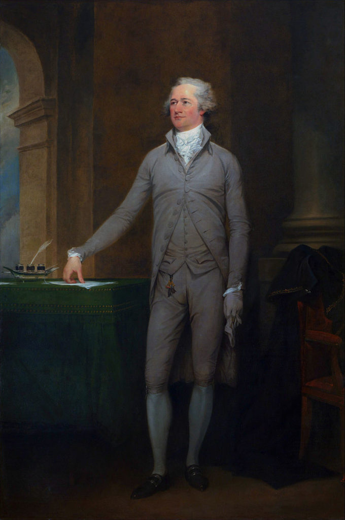 Alexander Hamilton ritratto da John Trumbull, 1792